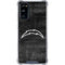 NFL Los Angeles Chargers Black & White Galaxy S20 FE Clear Case